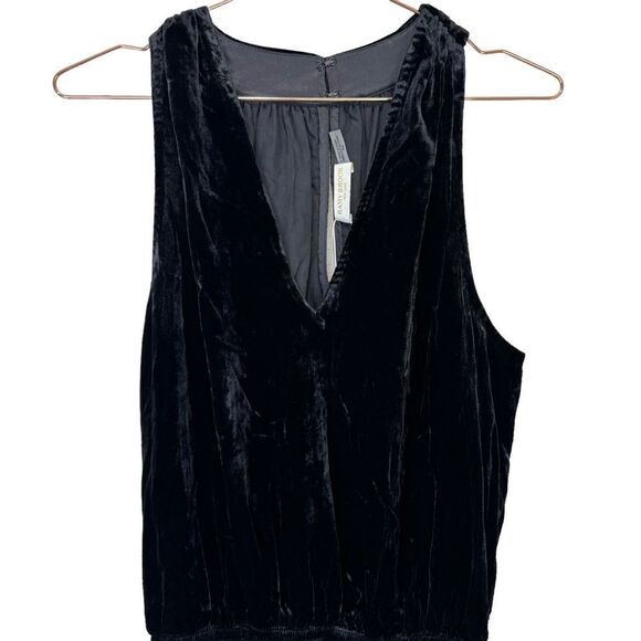 NEW Ramy Brook Jerry Black Velvet Mini Dress Medium - Picture 6 of 13